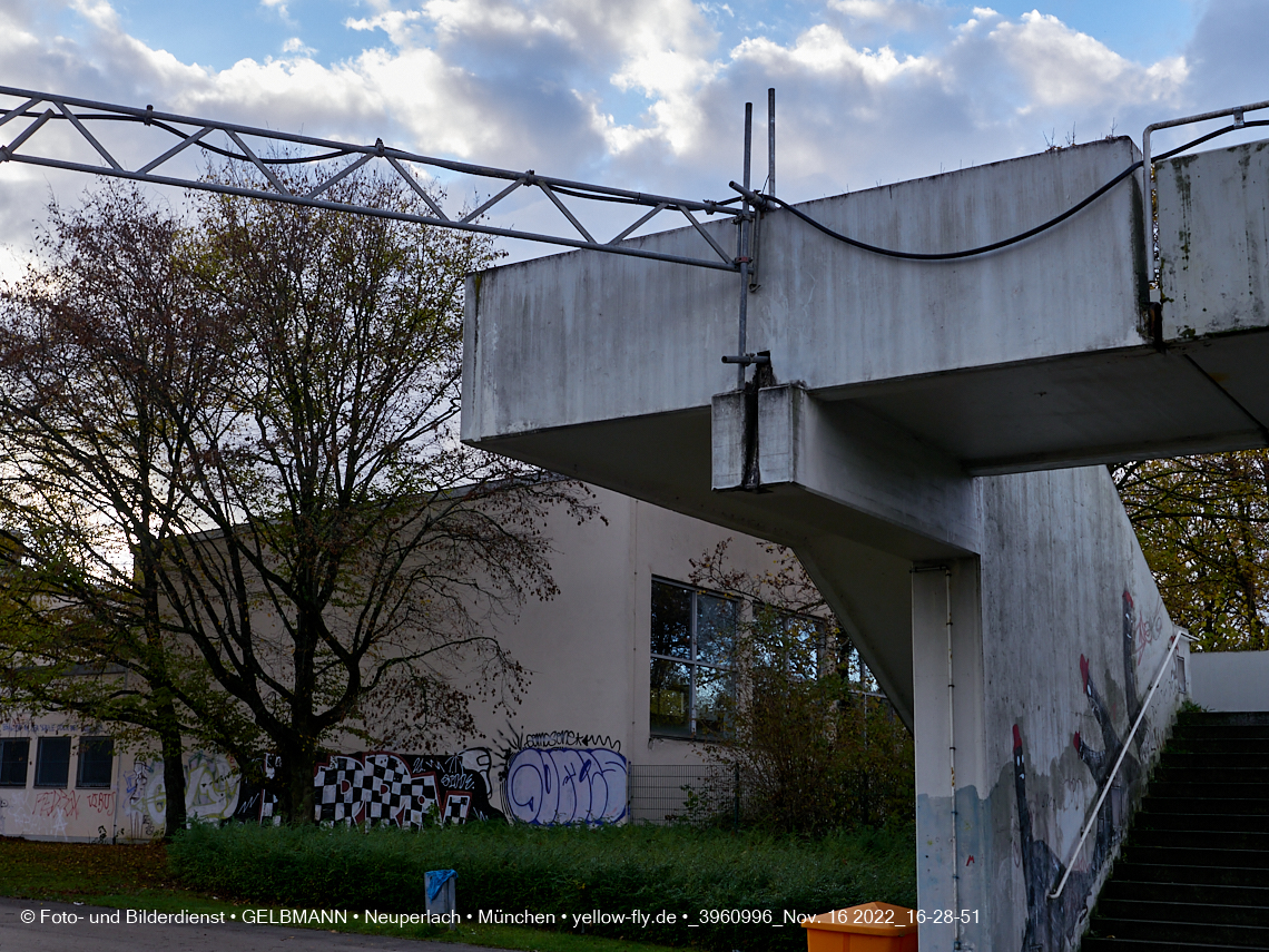 16.11.2022 - Baustelle an der Quiddestraße Haus für Kinder in Neuperlach